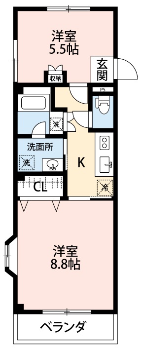 デュオＳの間取り