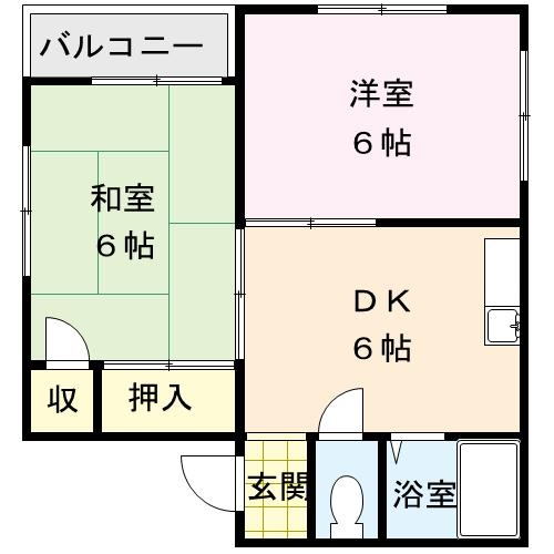 タチバナハイツの間取り