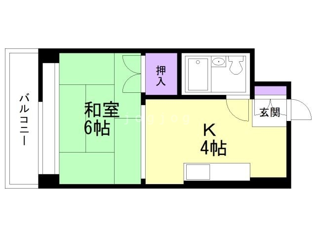 リラハイツ北１４条の間取り