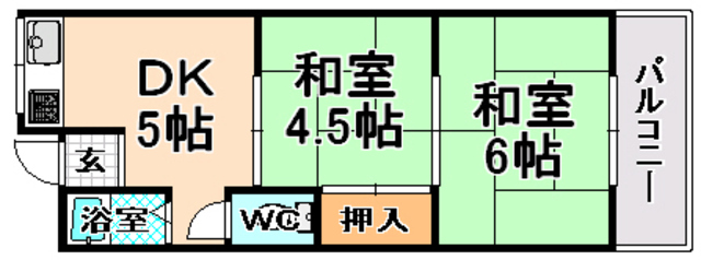 たかせき荘の間取り