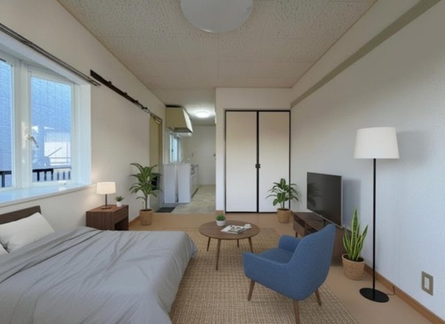 居室・リビング　※写真はAIです（家具は付属しません）