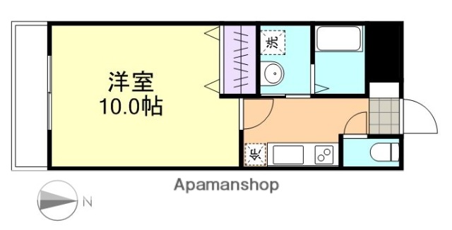 水島臨海鉄道 球場前駅 徒歩13分 4階建 築20年の間取り写真