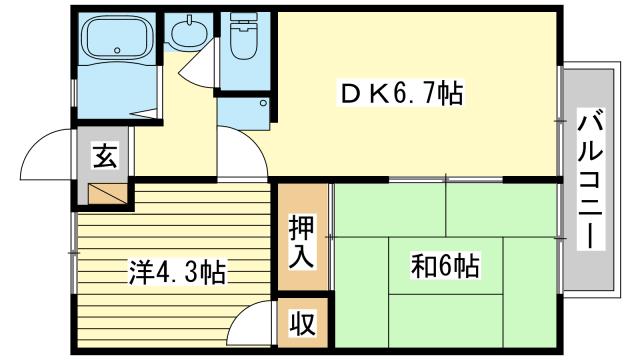 ノーブル御立の間取り写真