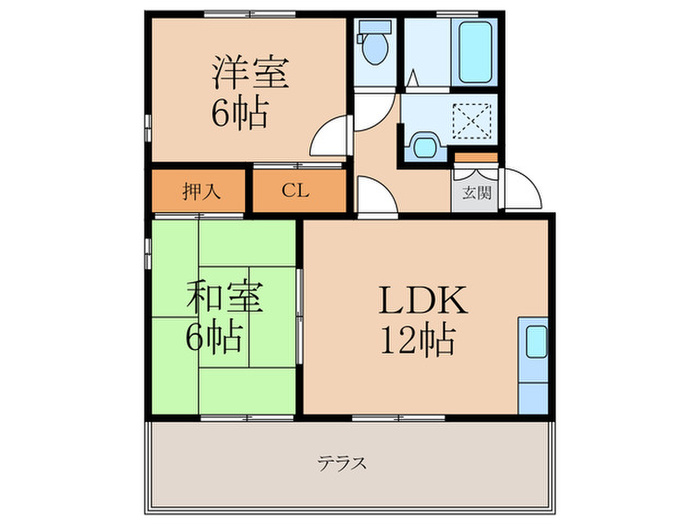 セジュール徳吉C棟の間取り写真