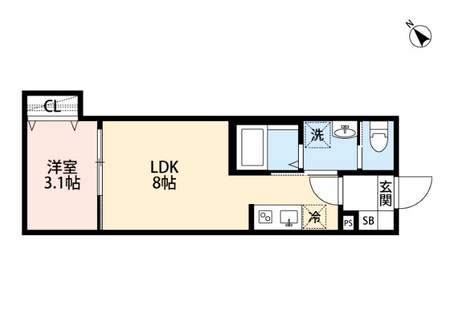 k1 apartmentsの間取り写真
