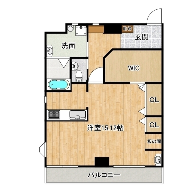 パレット新屋敷の間取り写真