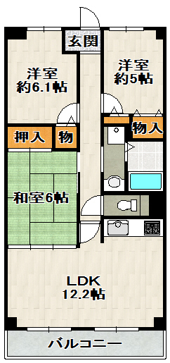 カデット真趣園 宝塚の間取り写真