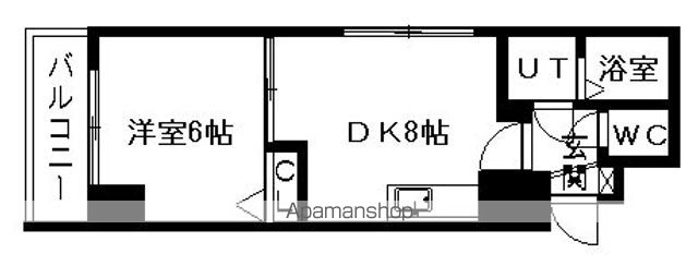 地下鉄東西線 バスセンター前駅 徒歩5分 8階建 築32年の間取り写真
