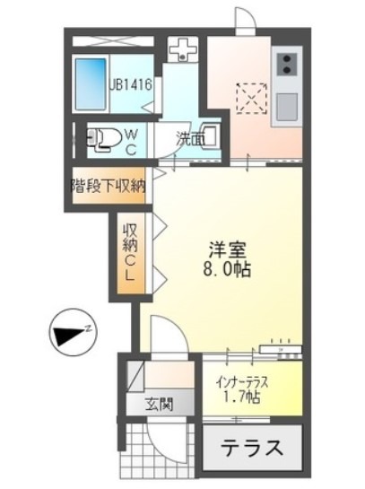 遠州鉄道 積志駅 徒歩10分 2階建 築3年の間取り写真