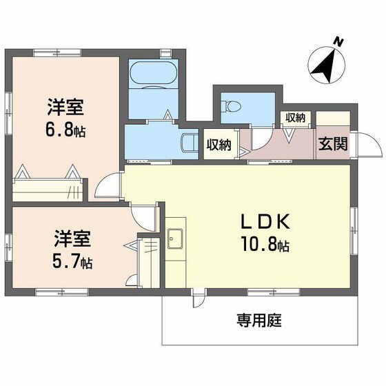 LEVANTE東風 壱番館の間取り写真