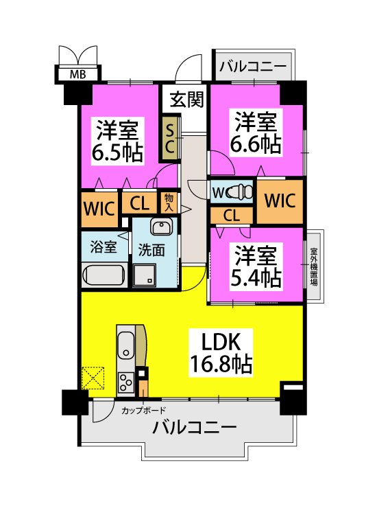 ドゥ・メゾンの間取り写真