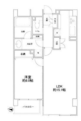 【世田谷区成城のマンションの間取り】