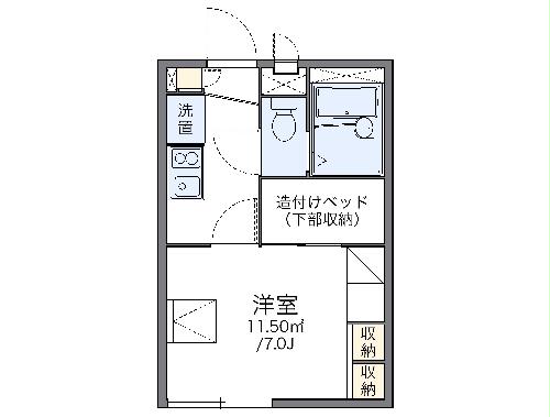 レオパレスオリエンスの間取り