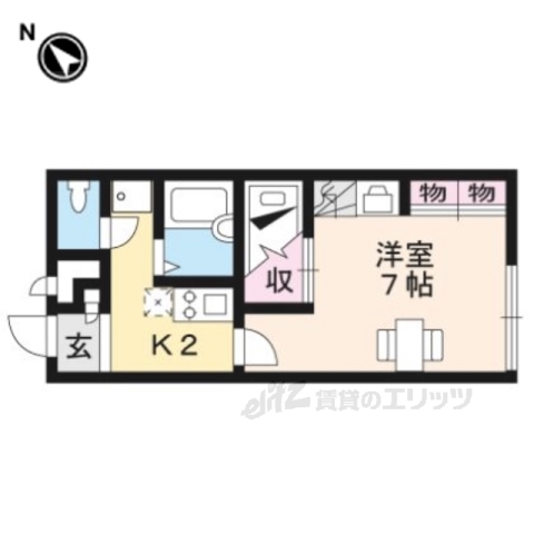 レオパレスシエロ東近江の間取り