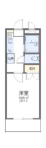 レオパレス川手町Ｂの間取り