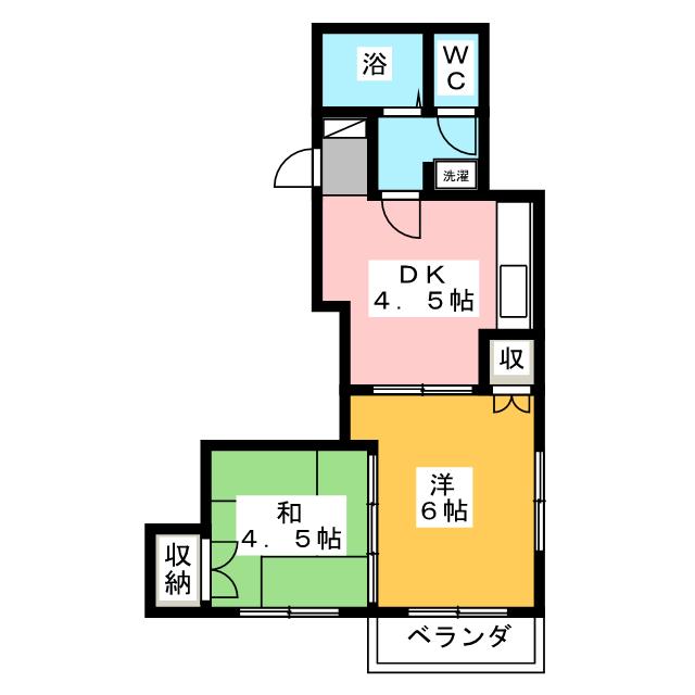 サンフラッツの間取り