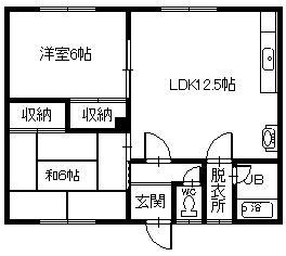 早川マンションＮｏ２の間取り