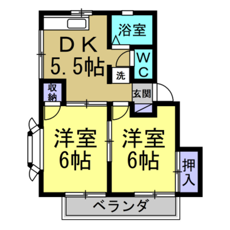 メゾニティーヒルズC棟の間取り