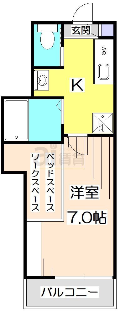 東京都練馬区下石神井４（アパート）の賃貸物件の間取り