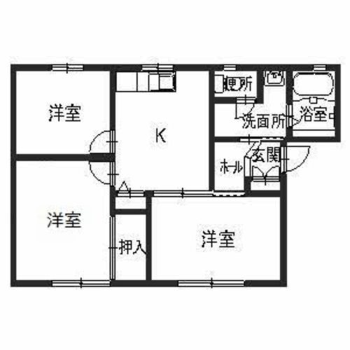 【姫路市飾磨区英賀東町のアパートの間取り】