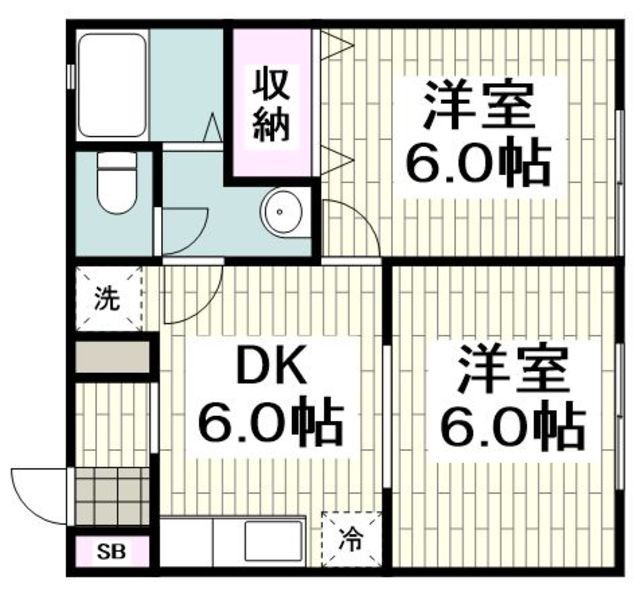 神奈川県大和市深見台３（アパート）の賃貸物件の間取り