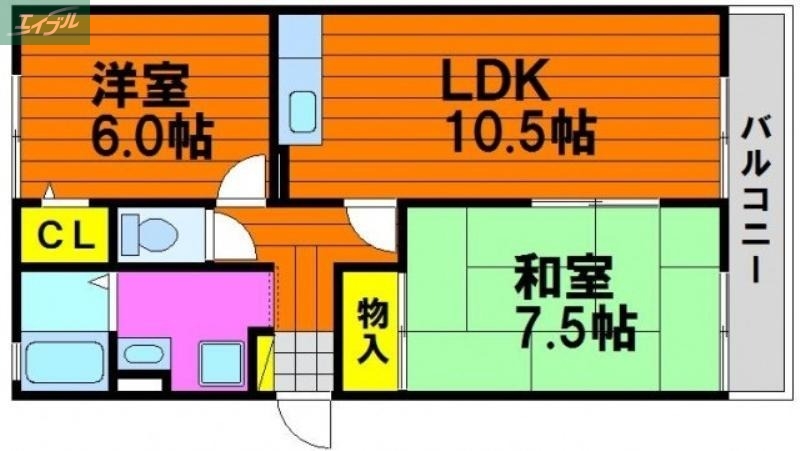 第３関ニューバリヤの間取り