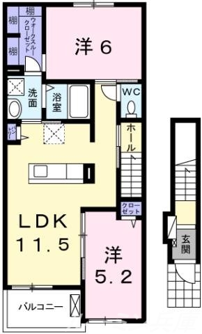 アムールコンフォートの間取り