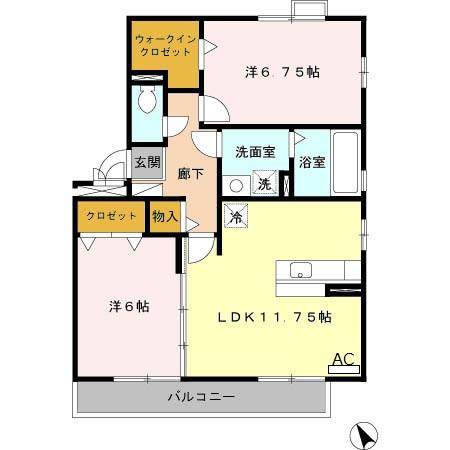 リビングタウン阿倉川　Aの間取り