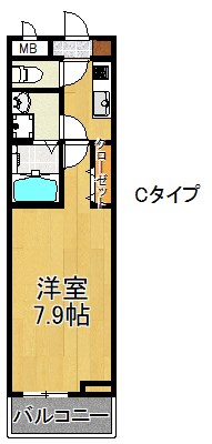 アペルト泉佐野Vの間取り