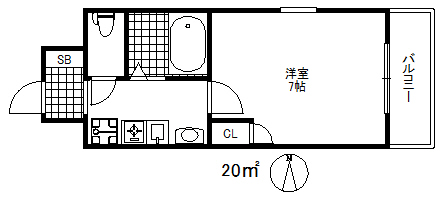 エステムコート新神戸エリタージュの間取り