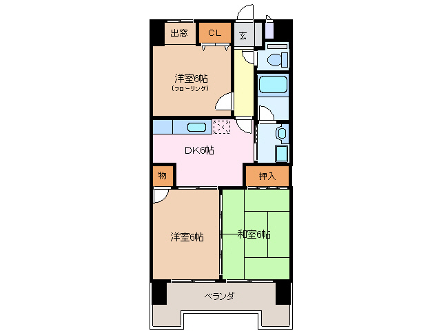 三重郡菰野町大字菰野のマンションの間取り