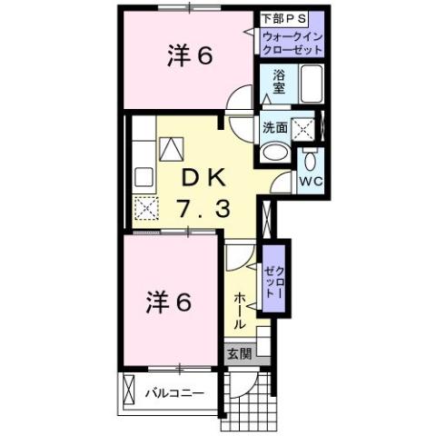 サンリッド　ヴィラMの間取り