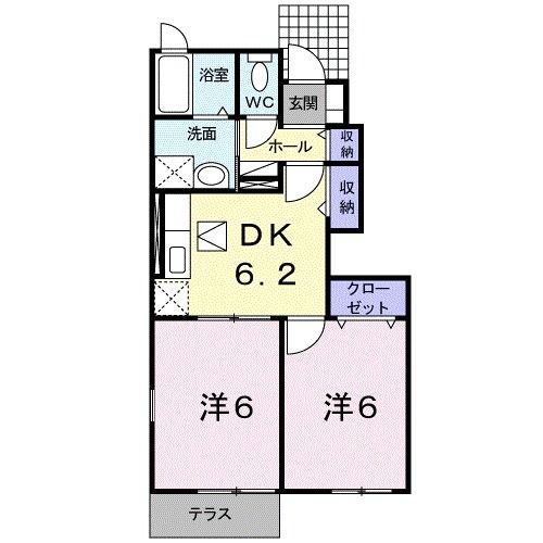 【カルムプロムナードの間取り】