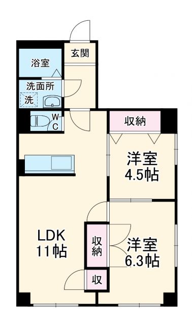 長谷川ビルの間取り