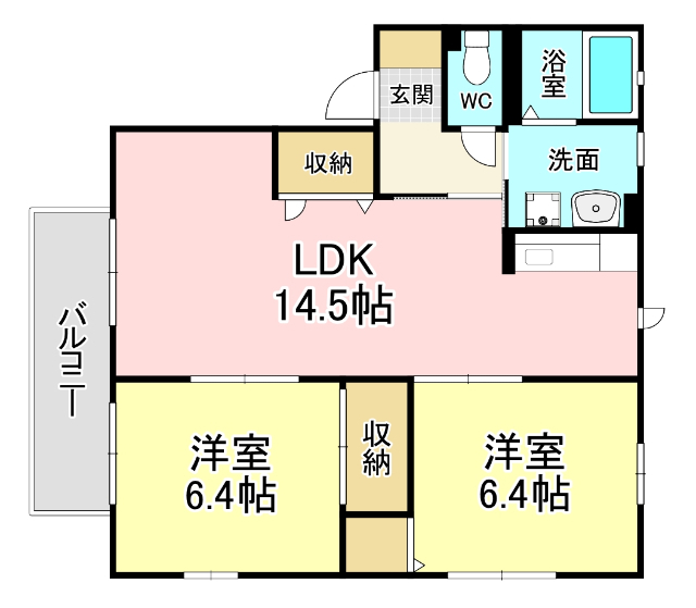 サンルミナスＣ棟の間取り