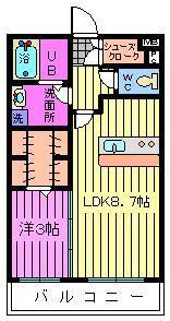 さいたま市中央区本町東のアパートの間取り