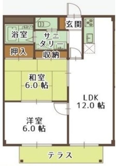 シティハイツ稲垣の間取り