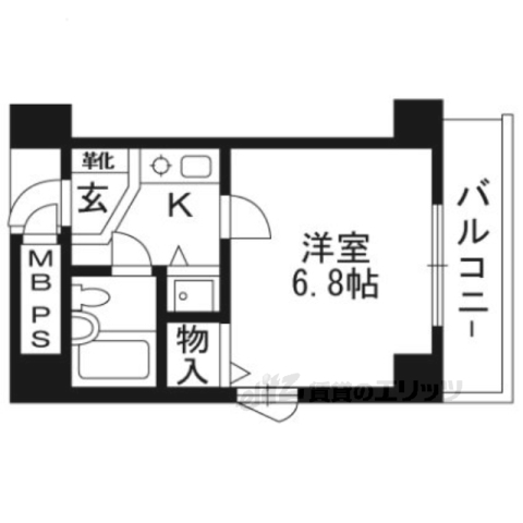 【ライオンズマンション四条烏丸の間取り】