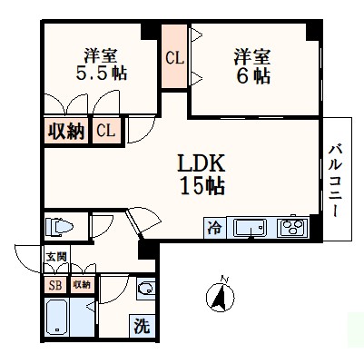 フルセイル唐木田の間取り