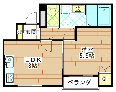 フローライト豊里Iの間取り