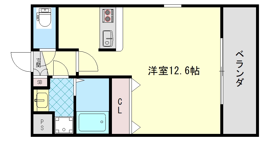 京阪本線 枚方市駅 徒歩8分 4階建 築22年の間取り写真