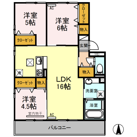 四つ葉北町の間取り