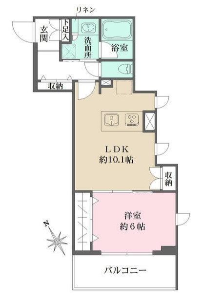 文京区春日のマンションの間取り