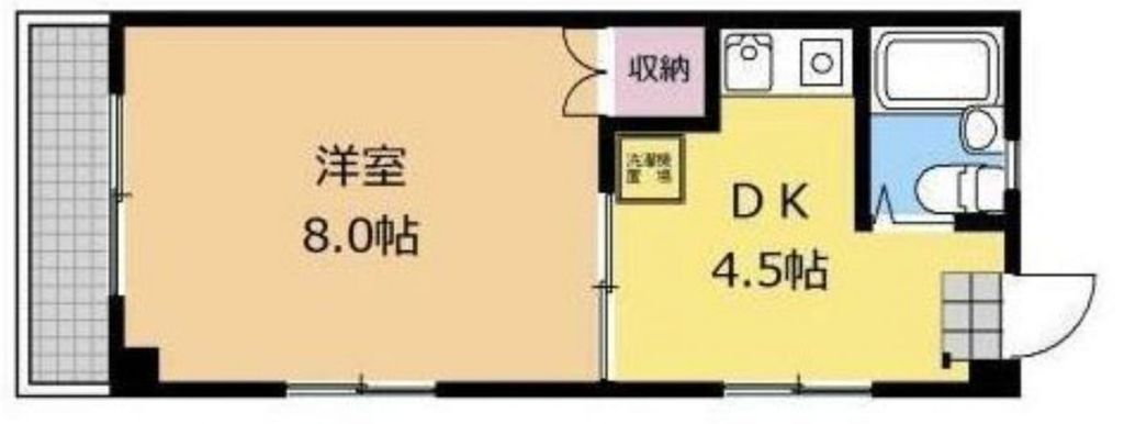 相模原市中央区青葉のマンションの間取り