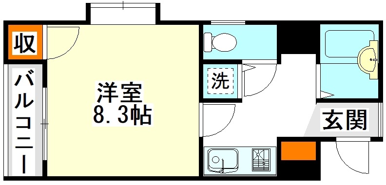 田川市番田町のマンションの間取り