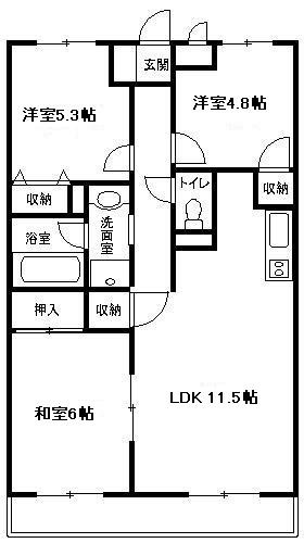 マイメゾン湘南二番館の間取り