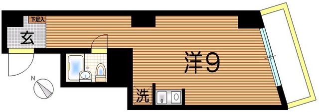 渋谷区初台のマンションの間取り