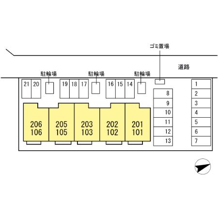 【D-resena古川I25街区8画地の駐車場】