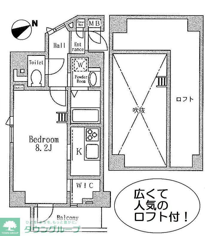 江東区冬木のマンションの間取り