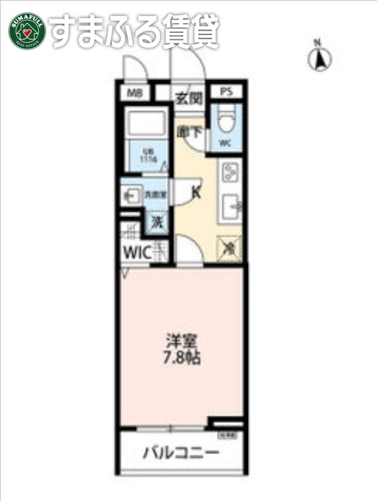 西尾市米津町のアパートの間取り